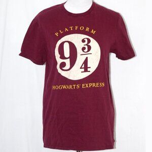 100% cotton Harry Potter shirt Maroon Harry Potter Platform 9 ¾ Hogwarts Express